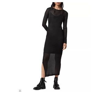 Allsaints - Francesco Semi-Sheer Maxi Dress